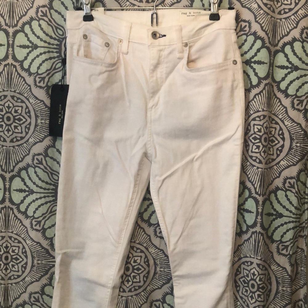 Rag & Bone White Skinny Jeans